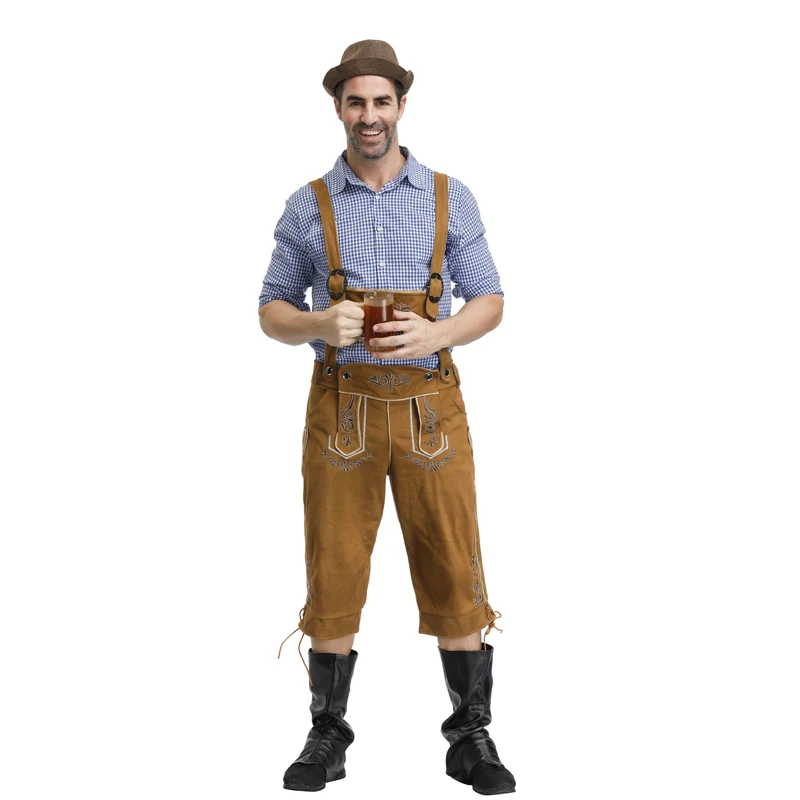 

Mens Oktoberfest Costume Set Bavarian Oktoberfest German Festival Beer Cosplay Adult Size Halloween Costumes