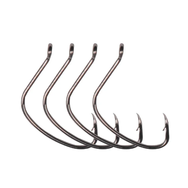 

5 pieces Lure Inverted Hook Inverted Lifting Hook Soft Bait Hook Tube Pay Hook ruan chong gou Black Porgy Pomegranate