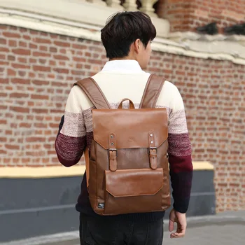 

Backpack Women Anti Theft Backpack Laptop Backpack 2020 College Style Student Men's Backpack Travel Bags PU Luxury Bagpack