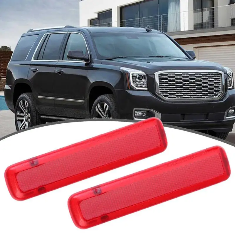 

2x Rear Door Trim Panel Reflectors for GMC Sierra Chevy Silverado 2003-2007 Small Size Light Weight And Easy To Use ABS