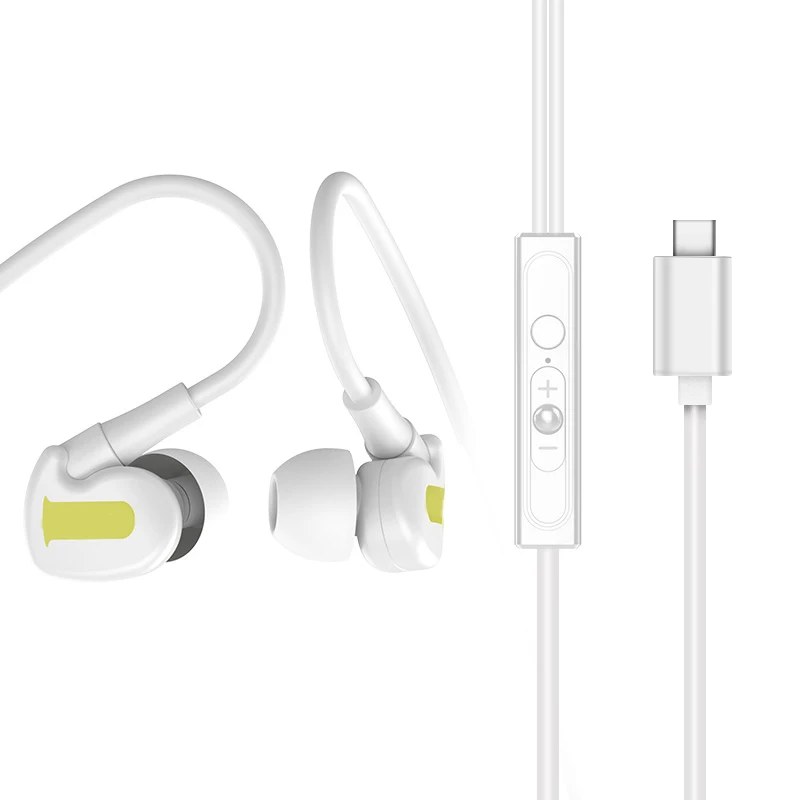 wired earphones type c