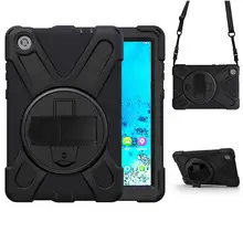 Case For Lenovo Tab M10 FHD Plus TB-X606F/X Cover Funda for lenovo tab m8 TB-8505/8705 Shockproof Heavy Duty Cover+Neck Strap
