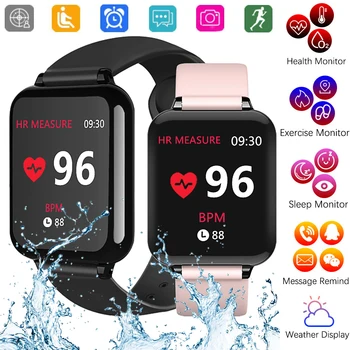 

B57 Smart Watch for Android and iOS Phone IP68 Waterproof Fitness Tracker Watch with Heart Rate Monitor Step Sleep Tracker