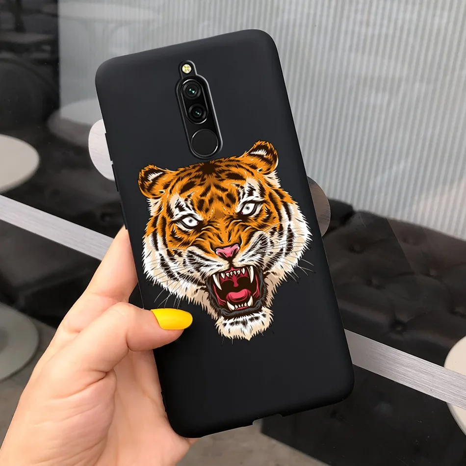 Fashion Dragon Panada Pattern Case For Xiaomi Redmi 8 Case Redmi8 Candy Color Soft Silicone Back Cover For Xiaomi Redmi 8A Pro 