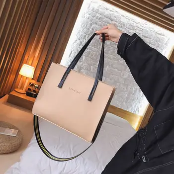 

New Fashion Single Shoulder Bag, Large Capacity Student Todd Bag, Simple Handbag and Slant Bag for Women in 2019