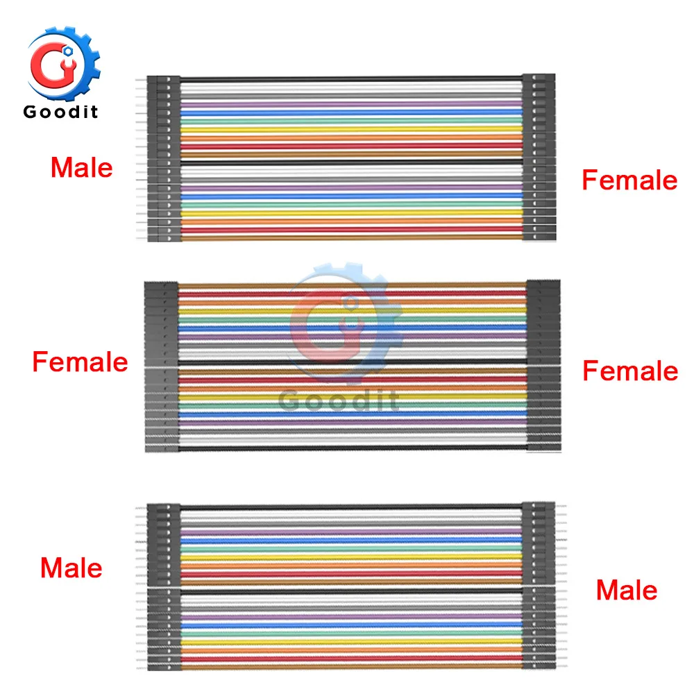 40PIN 10 см 20 см 30 см Dupont Line Male to Male+ Female to Male и Female to Female джемпер дуплексный кабель для PCB DIY KIT