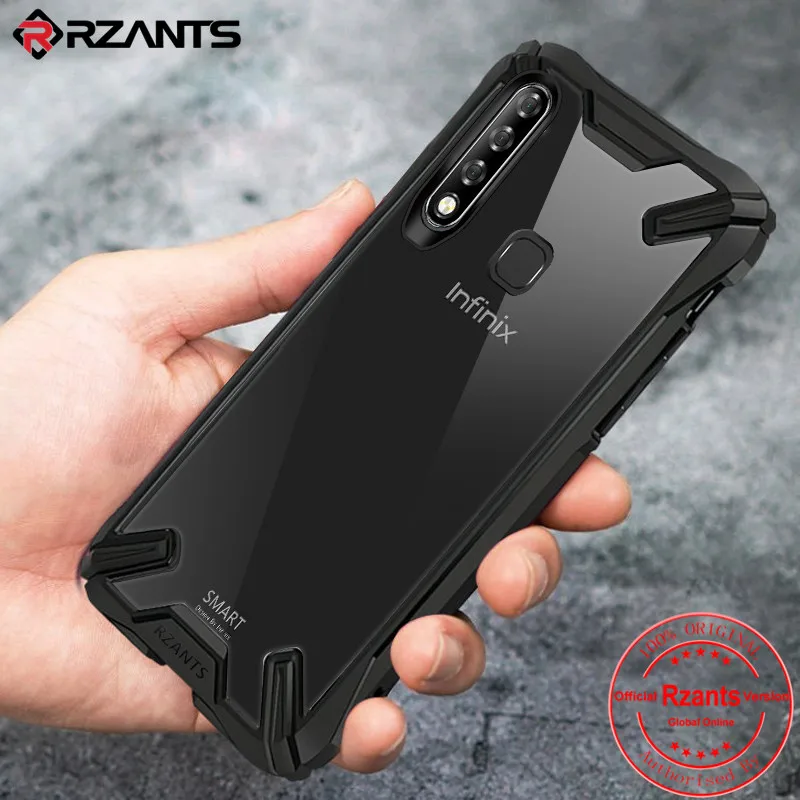

Rzants Phone Case For Infinix Smart 3 Plus / S4 Case Clear Hard Back Anti-Knock Protective Heavy Duty Slim Cover