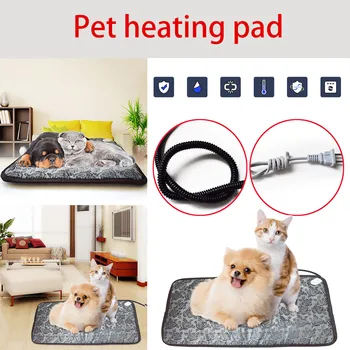 

New Waterproof Pet Heated Pad Bed Cat Dog Warmer Electric Heating Mat Cushion 2019 High Quality Support Wholesale Dropshipping