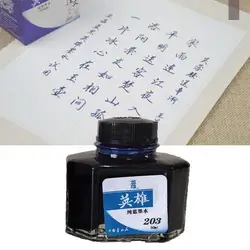 50ml Bottled Glass Smooth Writing Fountain Pen Ink Stationery Office Supplies Student Refill School W2C6