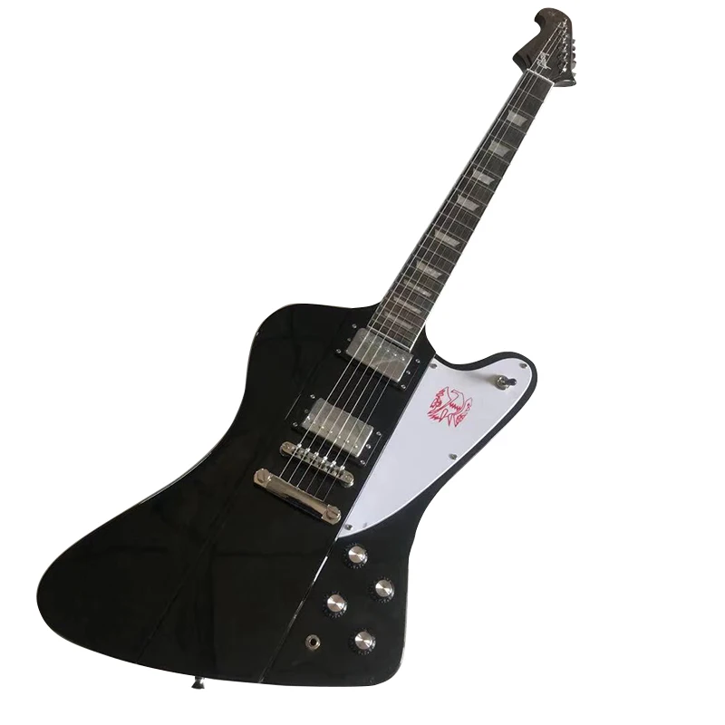 Гитара Firebird Черная Рок-гитара насыщенный звук комфортное ощущение бесплатная