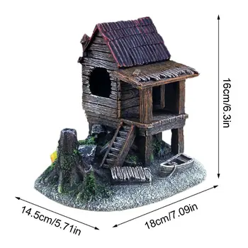 

Aquarium Decoration Retro House Castle Shelter Landscaping Underwater Fish Tank Ornament Decoration Aquarium Accessories