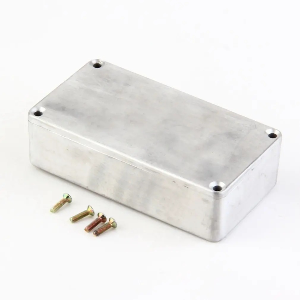 

TSAI Effects Pedal Aluminum Stomp Box 120*93*35mm Style Enclosure for Guitar Instrument Cases Storage holder high quality