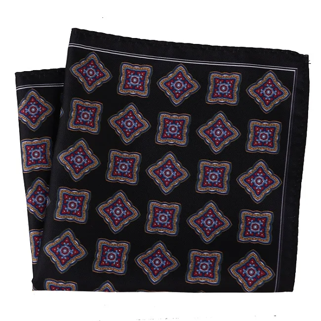 DPH134 Pocket Square Портной Смит мужской роскошный костюм карманные квадраты 30x30 см Большой размер Бизнес Печатных Цветочные Пейсли Твердые в горошек платки полотенце для сундуков - Цвет: DPH134 Pocket Square