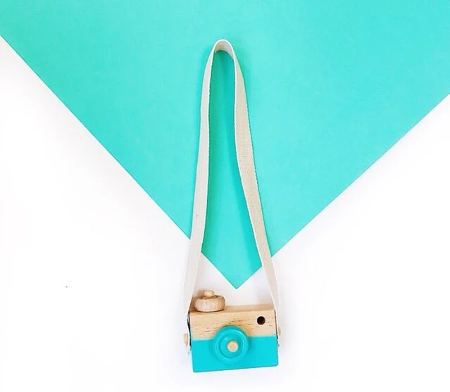 Nordic Hanging Wooden Camera Toy 10*8*5.5cm Room Decor Furnishing Articles Baby Birthday Toy Gifts For Children