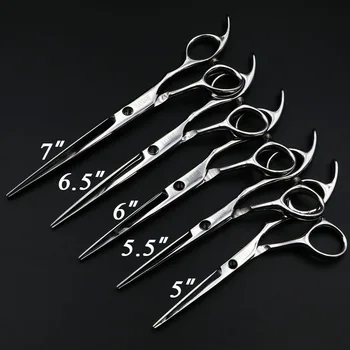 

5"/5.5"/6"/6.5"/7" Hair Scissors Professional Hairdressing Scissors Set Cutting Barber Shears High Quality Personality