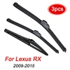 MIDOON 3Pcs Front Rear Windshield Wiper Blades Set For Lexus RX450H RX350 RX 450h 350 2015 2014 2013 2012 2011 2010 26"22"16" 1