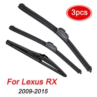 MIDOON 3Pcs Front Rear Windshield Wiper Blades Set For Lexus RX450H RX350 RX 450h 350 2015 2014 2013 2012 2011 2010 26"22"16" 1