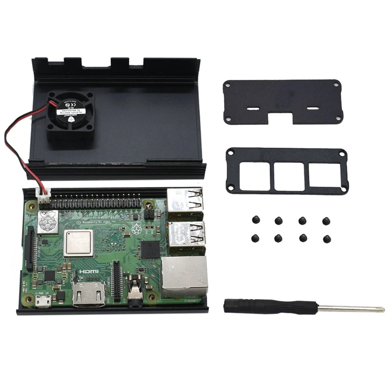 Премиум для Raspberry Pi чехол алюминиевый корпус для Raspberry Pi 3B+/3/2B