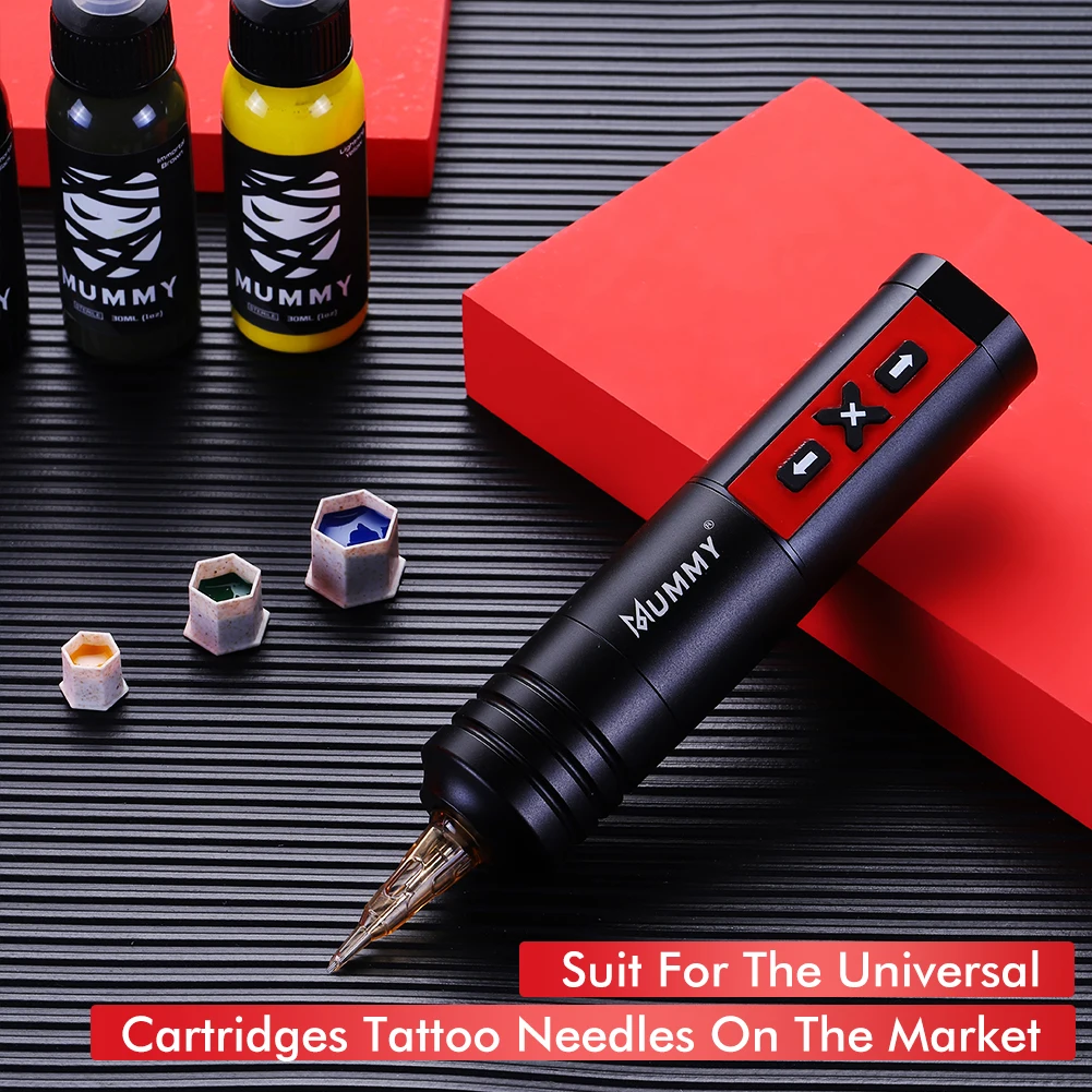 Tattoo Pen Wireless Tattoo Machine LED Digital Display Mummy 2200mah Battery Tattoo Pen Powerful Rotary Motor For Liner And Shader