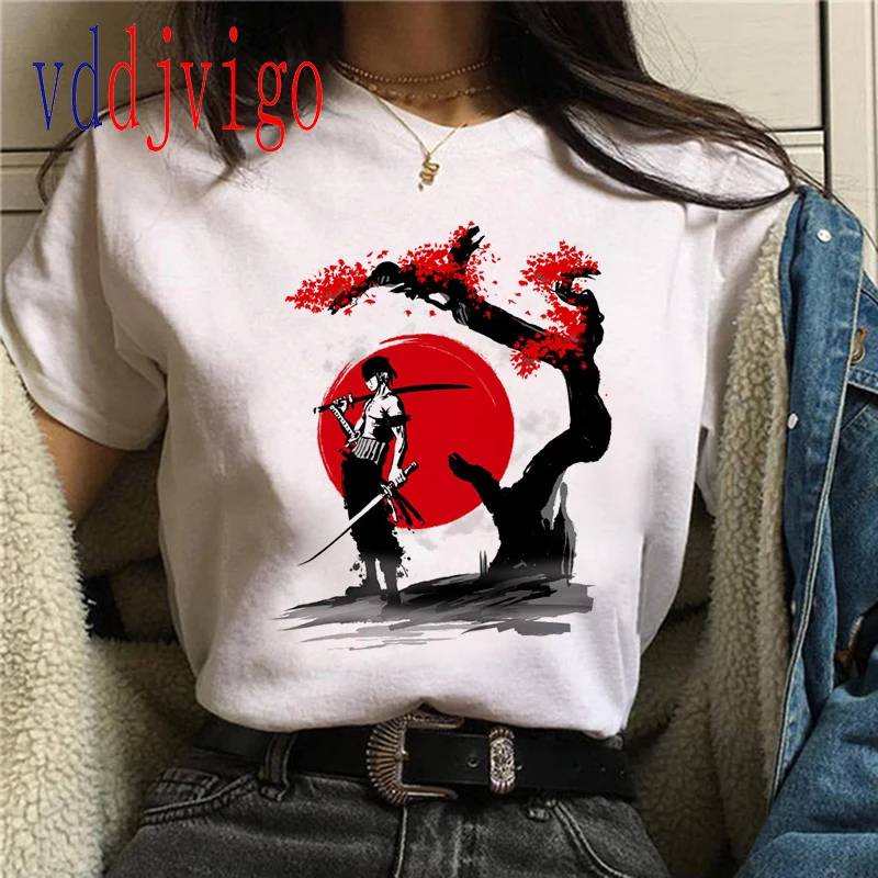 Цельная Мужская футболка с принтом Луффи и Зоро в японском стиле | одежда