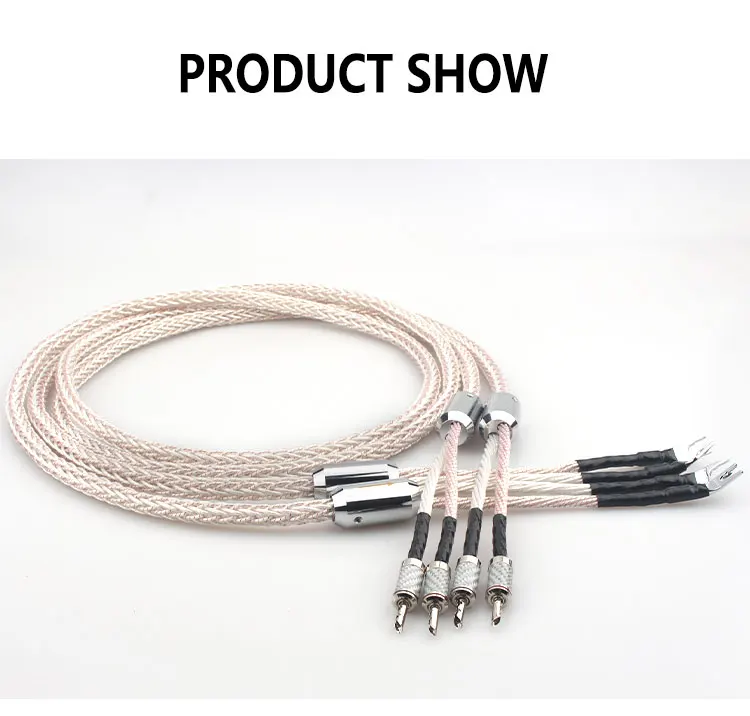 Audiophile Microspace Monocrystalline Copper Silver-plated Audio Speaker Cable HIFI | Электроника