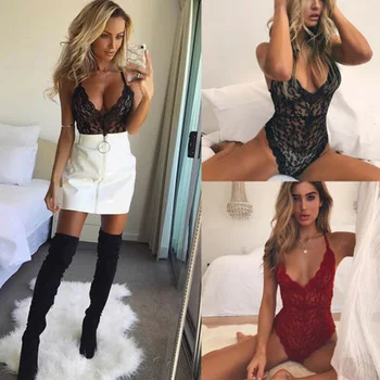 

New Fashion Sexy Women Ladies Lingerie Nightwear Underwear Lace Babydoll Bodysuit Plus Size