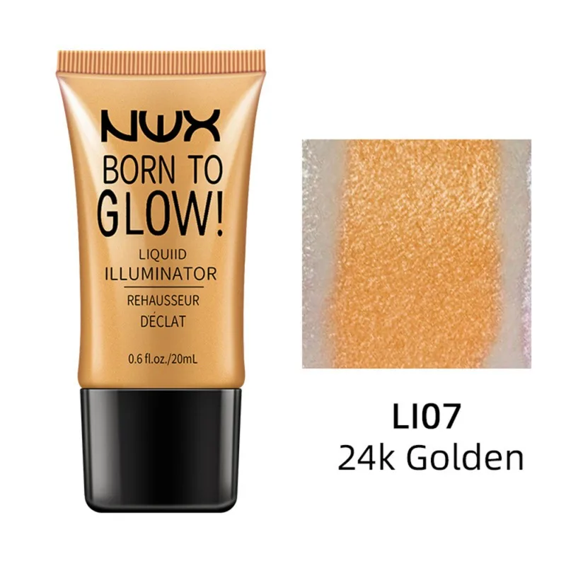 WholesaleLiquid Highlighter Long-lasting Waterproof Brighten Skin Color High Gloss Liquid Bronzers& Highlighters - Цвет: 07