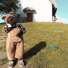 Г., корейский стиль, утепленный флисовый комбинезон для мальчиков и девочек осенне-зимняя одежда для маленьких девочек детские штаны, размер на 1 до 6 лет