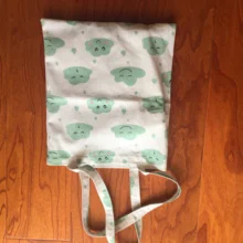 Хлопковая льняная Экологичная для шоппинга с ручкой сумка на плечо с принтом зеленое Улыбающееся облако Дождь капли YL822g