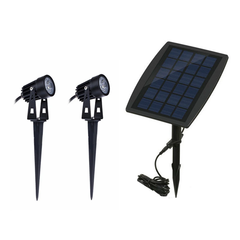 

Solar SpotLights Outdoor Waterproof Flag Light Solar Powered Landscape Spot Lights for Garden Pathway Driveways-Automatically Ac