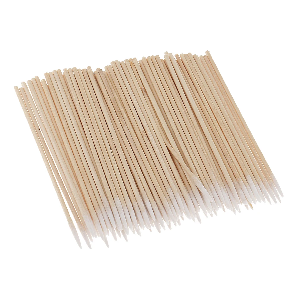 100Pcs 7cm Microblading Super Fine Micro Brushes Cotton Swabs Lint Free Tattoo Permanent Makeup Cotton Buds Supplies