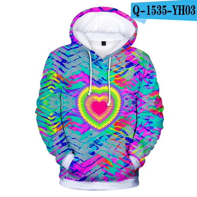 3 To 14 kids hoodies 3D Tie Dye Flashbacks hoodie sweatshirt boys girls Colorful Psychedelic Jacket coat children clothes 20