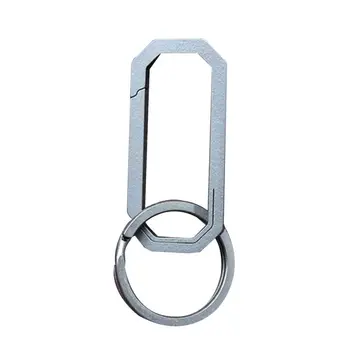 

Outdoor Titanium Alloy Key Ring Hung Buckle Pocket Titanium Buckle Keychain EDC Tools New.