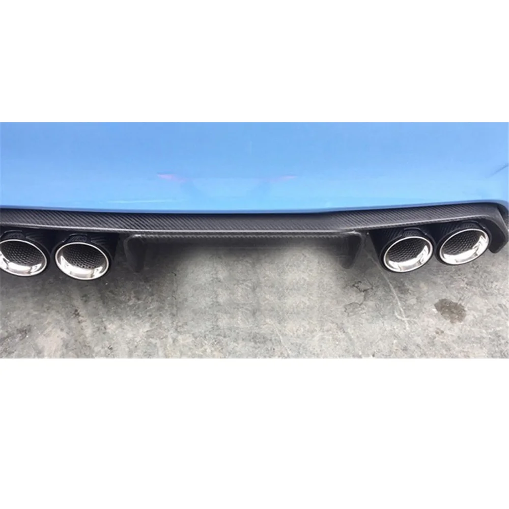 

1pc Exhaust Pipe Carbon fiber 60mm Inlet 93mm Outlet Car Auto Rear Tail