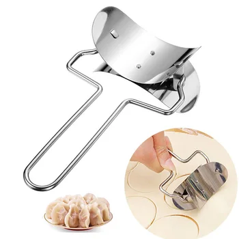 Acciaio inossidabile Grande gnocco Pelle Pasta Cerchio Rullo Macchina Frese Cottura a casa Maker Cucina Torta Pizza Pasticceria Rotolamento Strumenti 1