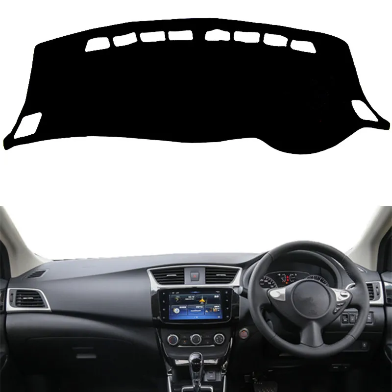 

Чехол для приборной панели автомобиля для Nissan Pulsar Sylphy 2013-2016 2017, коврик для приборной панели, коврик, Солнцезащитный прибор, защита ковра, аксессуары