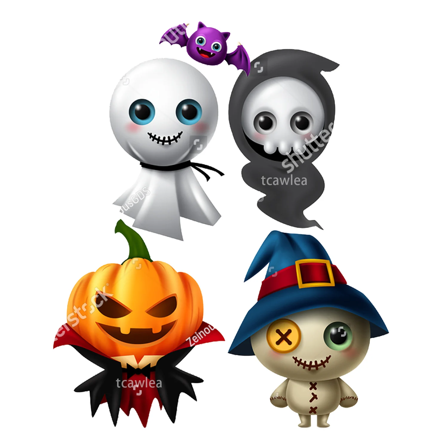 New Puppet Voodoo Doll Pumpkin Vampire Ghost Grim Reaper Metal Cutting Dies Dolcetto O Scherzetto Stencil Di Halloween Per Scrapbook Fai Da Te