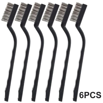 

6pcs Portable Stainless Steel Cleaning Polishing Rust Remover Accessories Tool