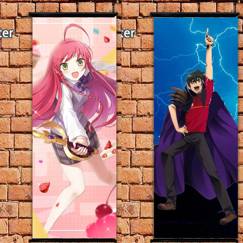 Аниме-постер Hataraku Maou-sama! Yusa Emi Maou Sadao настенная прокрутка с художественными