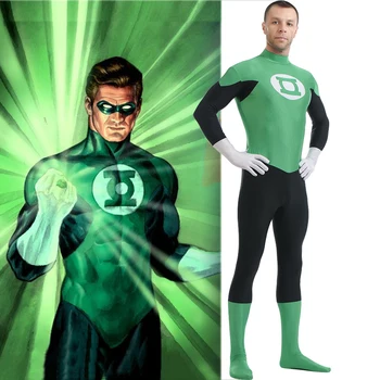 

Green Lantern Corps Cosplay Costume Zentai Superhero Bodysuit Suit Jumpsuits for adults