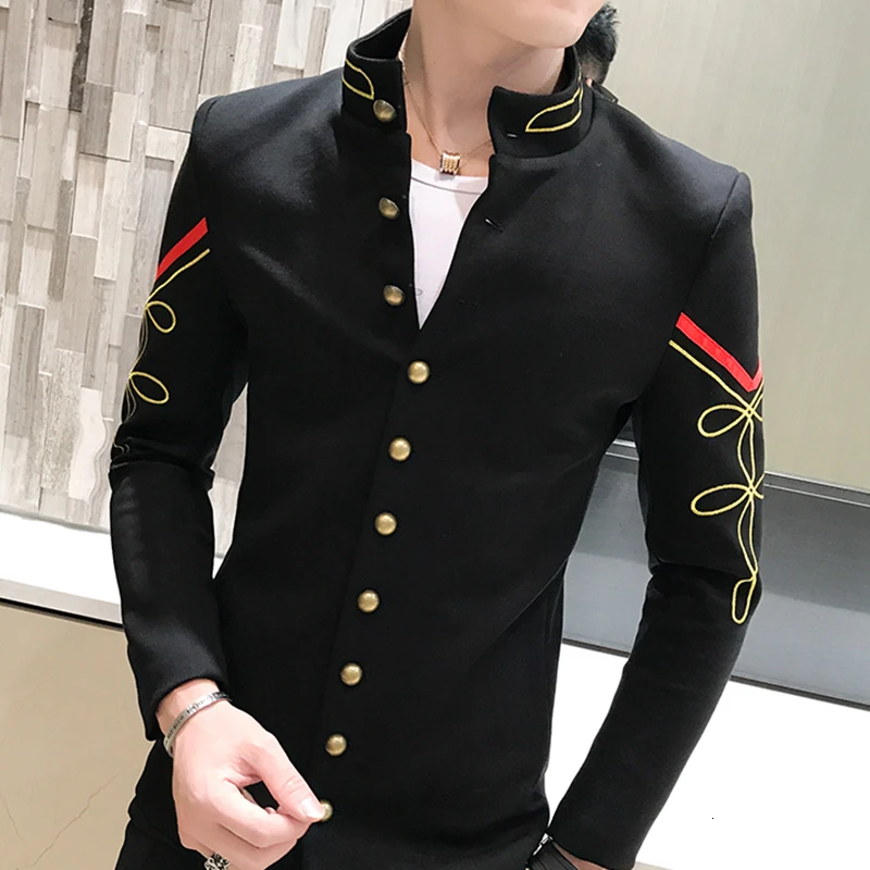 gold mens blazer jacket
