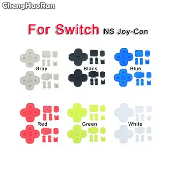 

ChengHaoRan For Nintendo Switch NS NX Joy-Con Left Right Controller Conductive Rubber Silicone Button Pad Kit Replacement