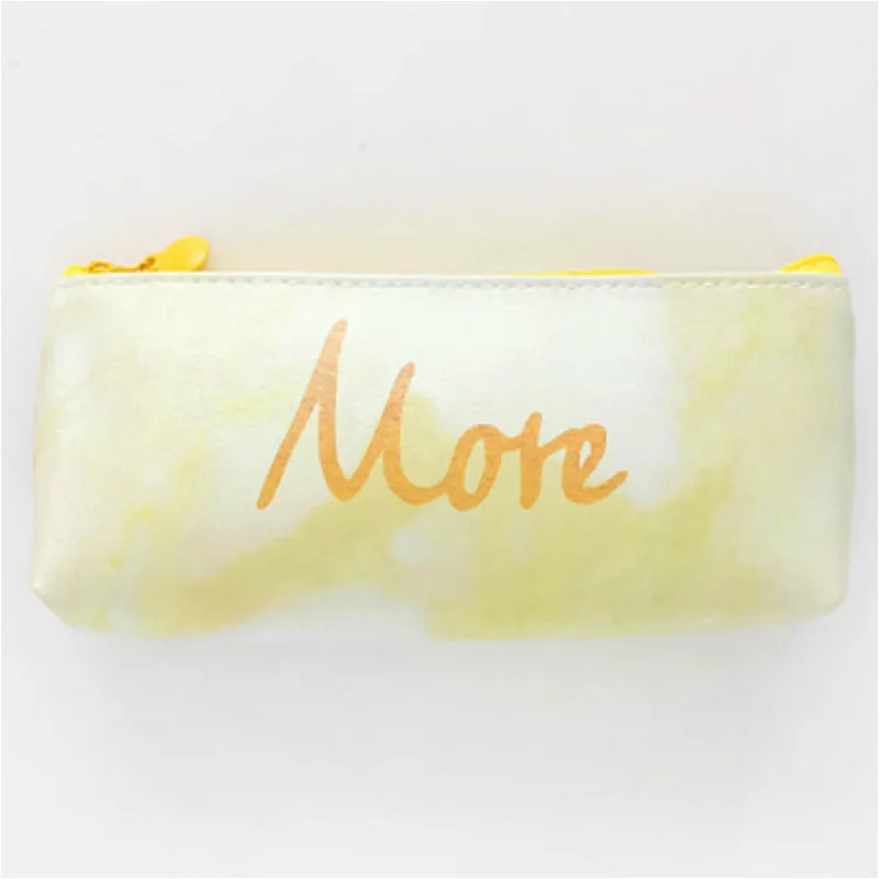 1 個 販売簡単なかわいい動物ペンケースキャンバス活力黄色手紙学用品文房具ギフト筆箱鉛筆バッグ ペンケース Aliexpress