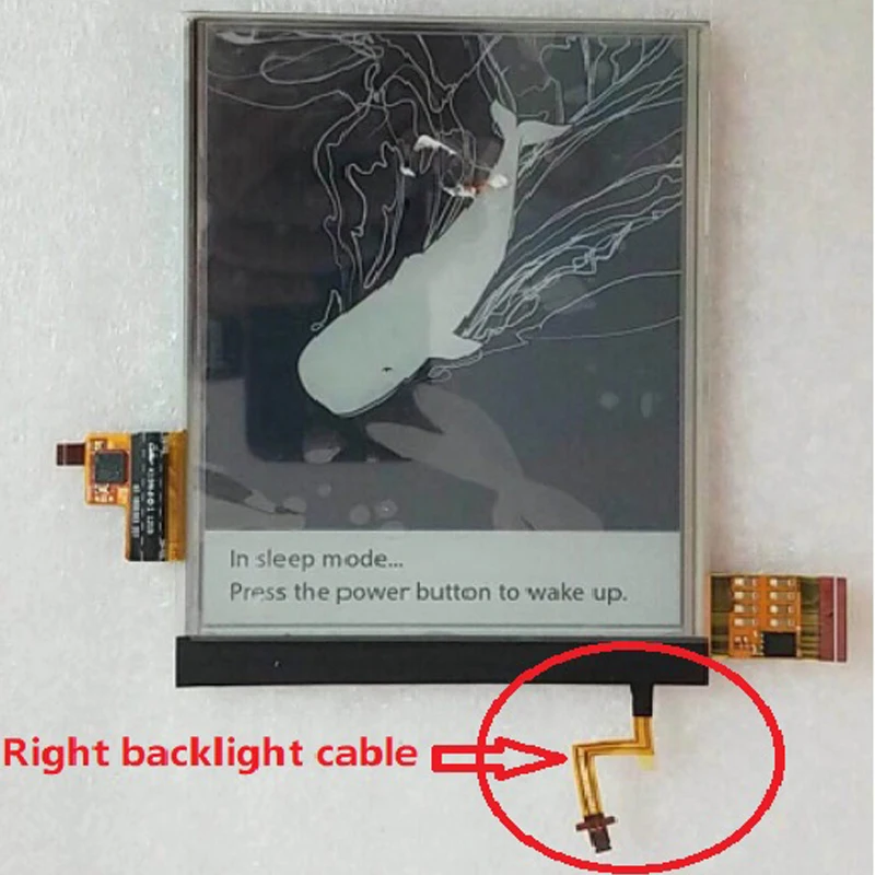 

Latumab Original 6 inch ED060XC3(LF)C1-00 eink LCD Display screen for ebook reader with touch+ backlight(Right backlight cable)