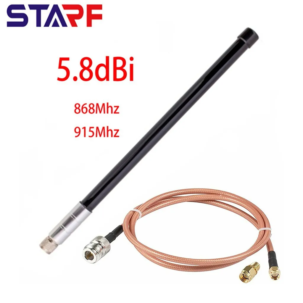 5.8 DBi Helium Hotspot HNT Miners Antenna 860-930MHZ LoRa Antenna Fiberglass Aerial Kit With 1Meter Low Loss RG142 Cable fiberglass antenna kit for helium hotspot