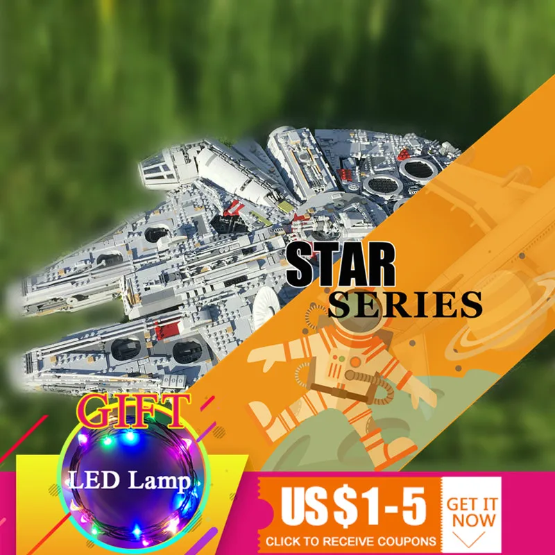 Baratos Bloques de construcción modelo Falcon de la serie de estrellas del año 05132 último juego de juguetes de 75192 de barco de guerra