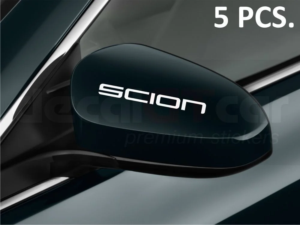 

For 5 pcs Scion Premium Stickers decals for Mirror FR-S iA iM iQ tC xA xB xD