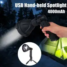 Smuxi переносная Рабочая лампа высокой мощности 10 Вт 10000lm L2 COB светодиодный фонарик прожектор масштабируемый рабочий свет перезаряжаемый водонепроницаемый