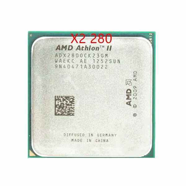 Бесплатная доставка процессор AMD Athlon II X2 280 3 6 ГГц AM3 938-pin 65 Вт Двухъядерный 2 МБ кэш
