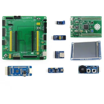 

Waveshare Open32F3-D Package A STM32F3DISCOVERY STM32 STM32F303VCT6 ARM Cortex-M4 Development Board with 8pcs Different Modules